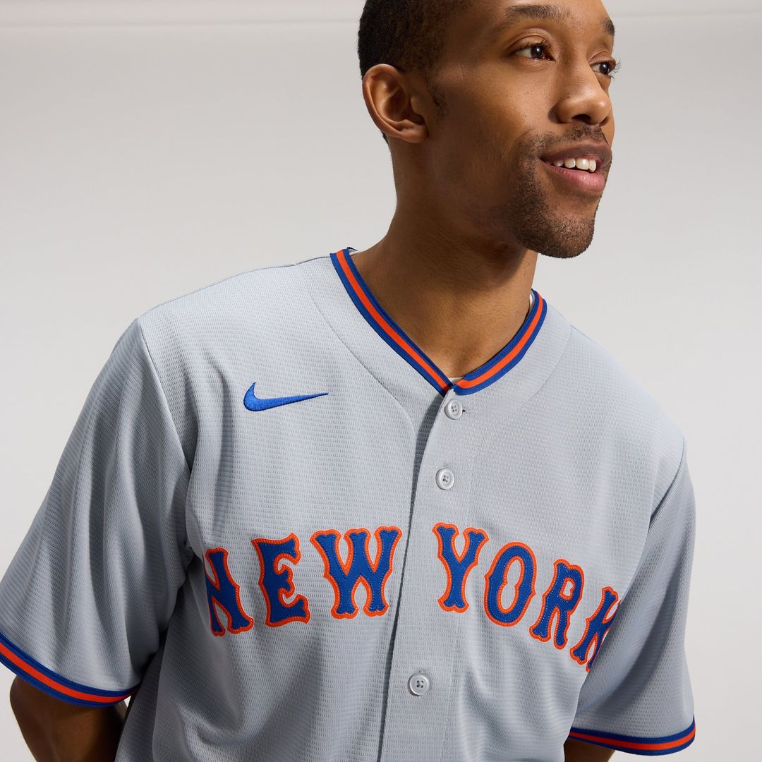 New York Mets Juan Soto Gray Road Replica Baseball Jersey | MLB Baseball Jersey