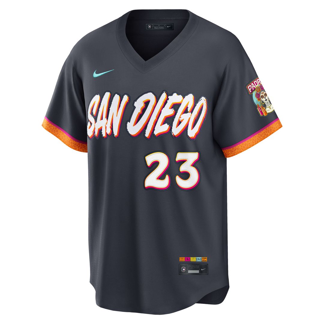 San Diego Padres Fernando Tatis Jr. Obsidian 2026 City Connect Stadium Baseball Jersey | MLB Baseball Jersey