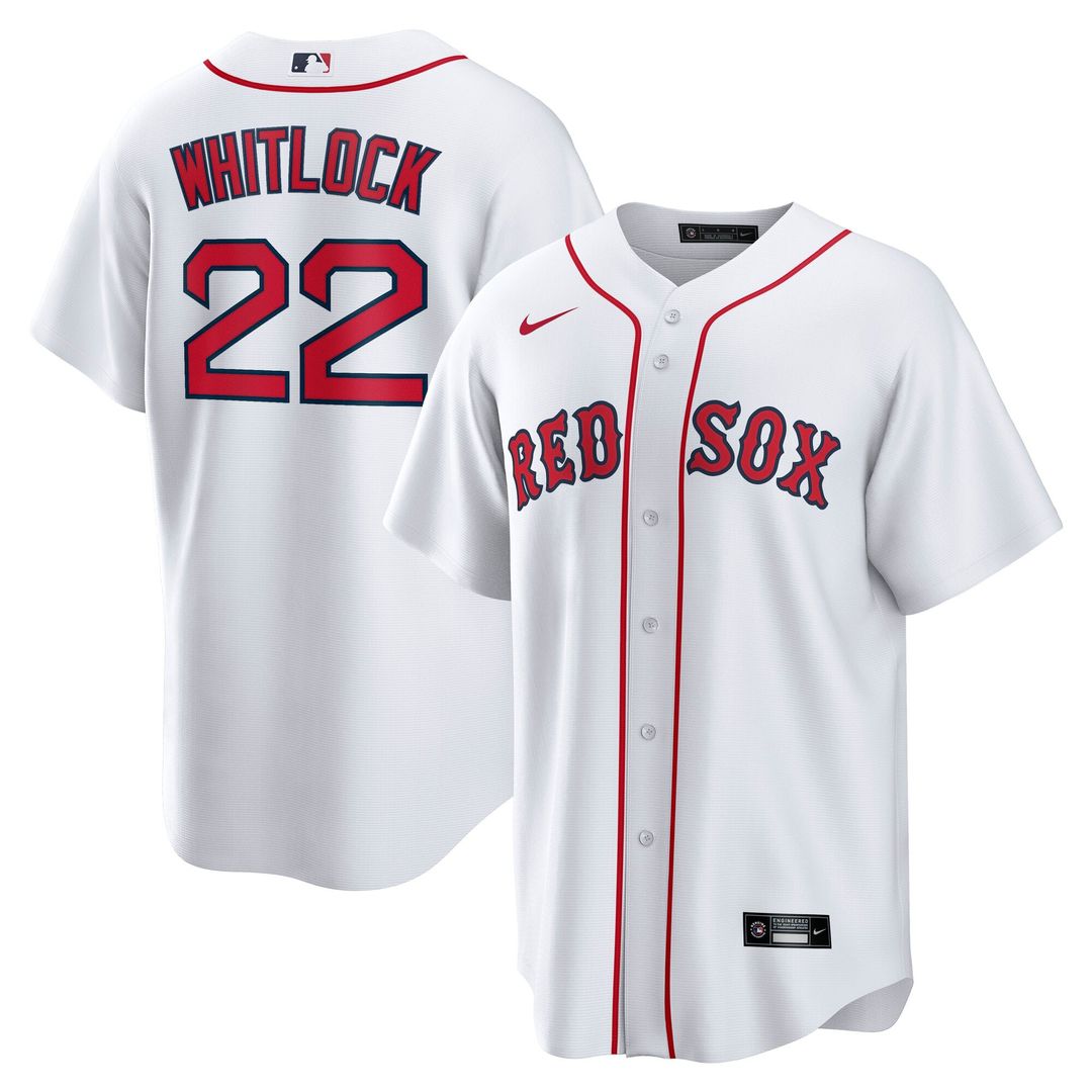 Boston Red Sox Garrett Whitlock White Home Replica Baseball Jersey