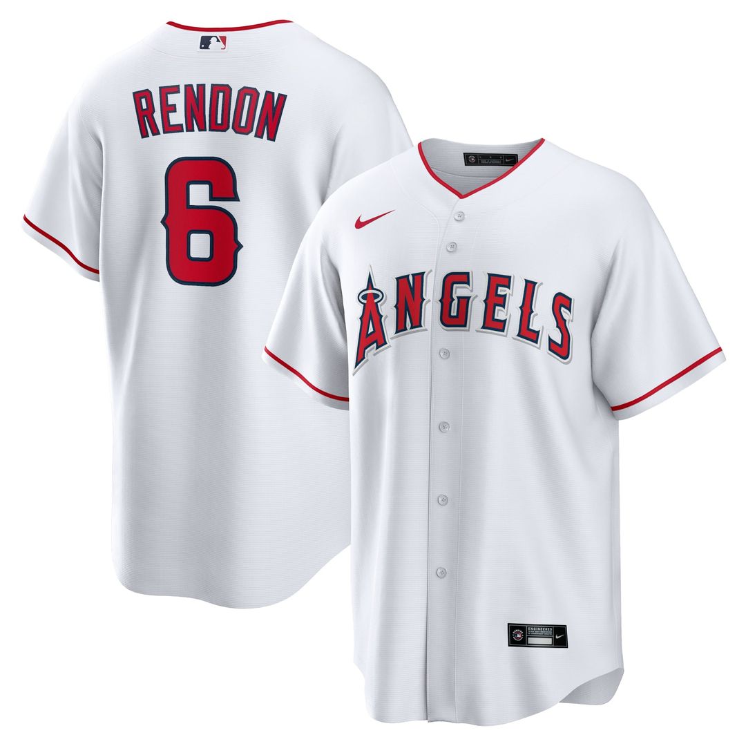 Los Angeles Angels Anthony Rendon White Home Replica Player Name Baseball Jersey