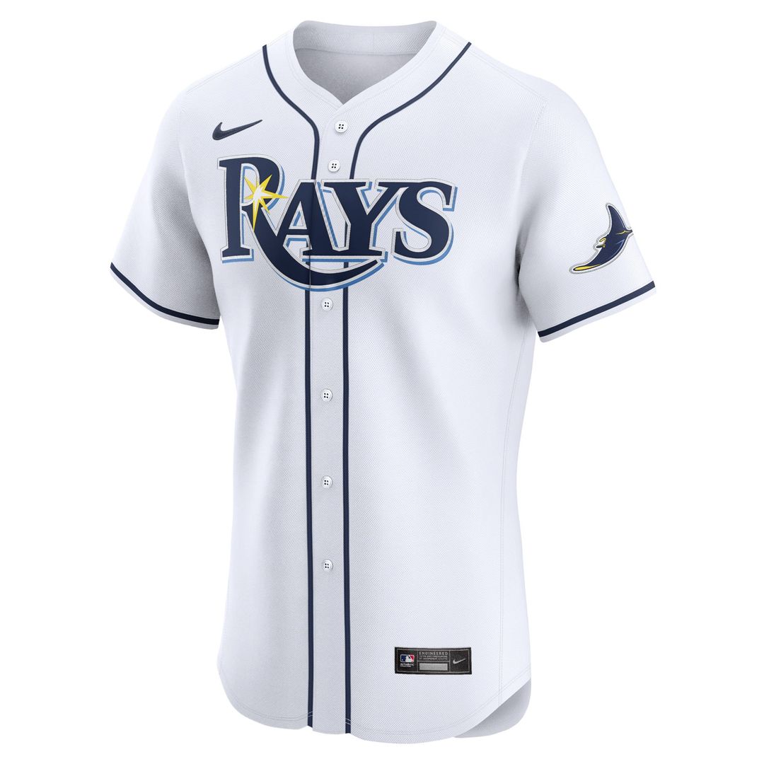 Tampa Bay Rays Yandy Diaz White Home Elite Baseball Jersey | MLB Baseball Jersey