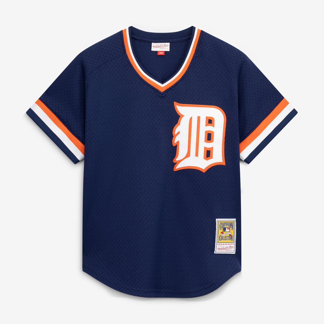 Detroit Tigers Kirk Gibson Navy Authentic Batting Practice Baseball Jersey | MLB Baseball Jersey