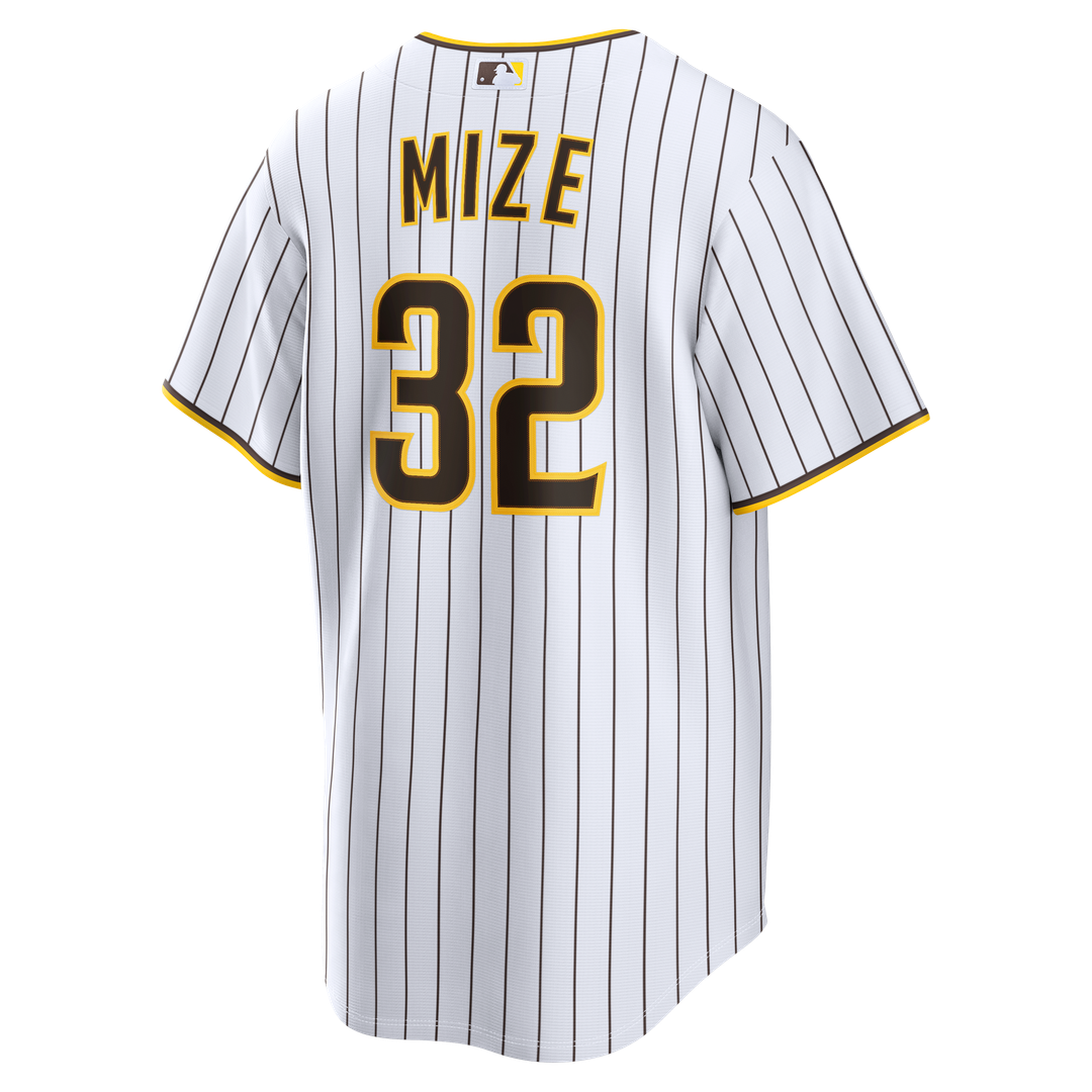 San Diego Padres Casey Mize White Home Replica Baseball Jersey | MLB Baseball Jersey