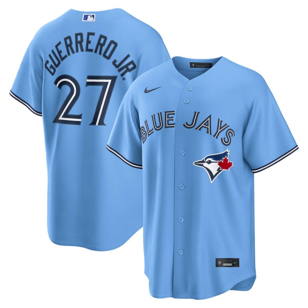 Toronto Blue Jays Vladimir Guerrero Jr. Light Blue Replica Baseball Jersey