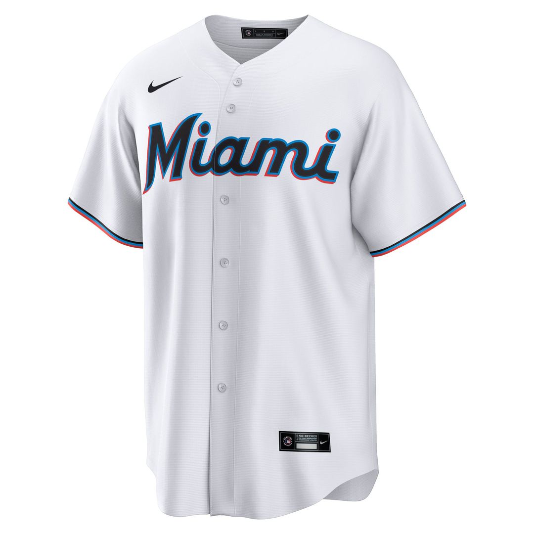 Miami Marlins Agustín Ramírez White Home Replica Baseball Jersey | MLB Baseball Jersey