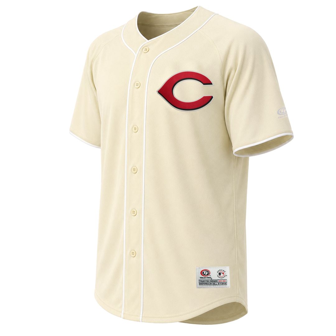 Cincinnati Reds Stitches Cream Fashion Baseball Jersey | MLB Baseball Jersey