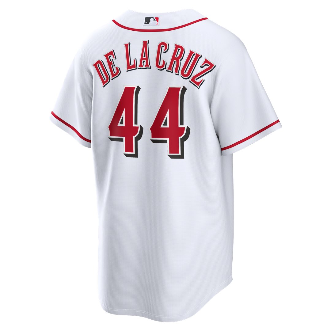 Cincinnati Reds Elly De La Cruz White Home Replica Baseball Jersey | MLB Baseball Jersey