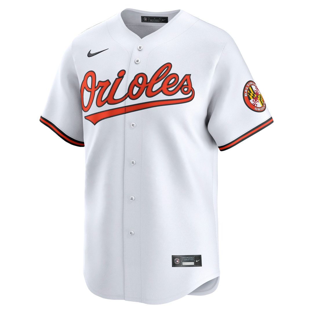 Baltimore Orioles White Home Limited Baseball Jersey | MLB Baseball Jersey