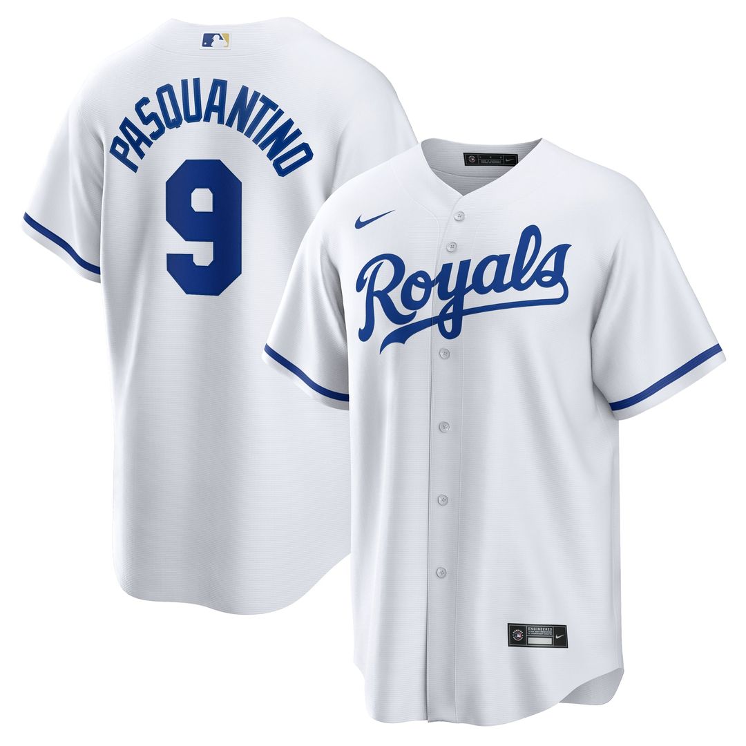 Kansas City Royals Vinnie Pasquantino White Home Replica Baseball Jersey