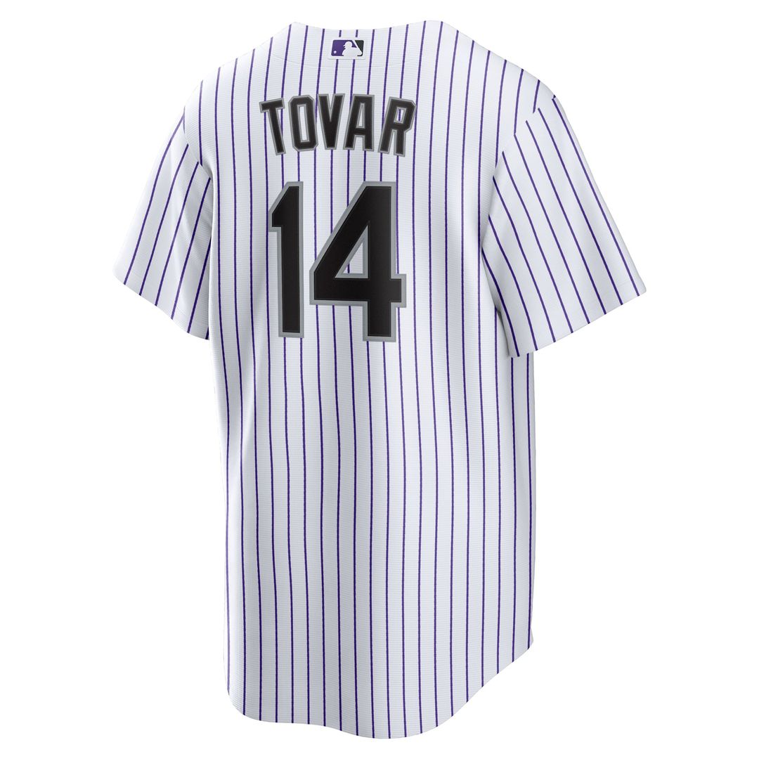 Colorado Rockies Ezequiel Tovar White Home Replica Baseball Jersey | MLB Baseball Jersey