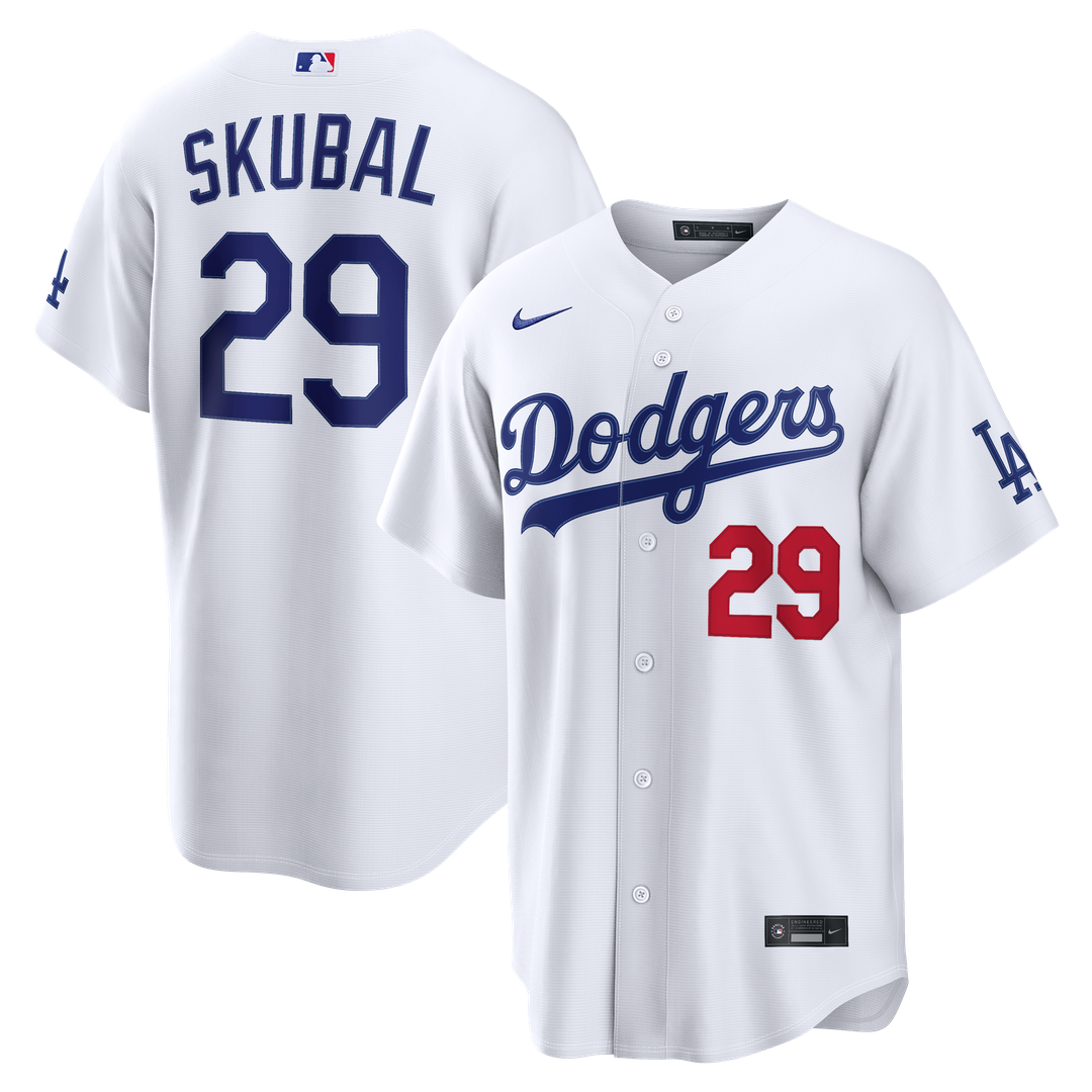 Los Angeles Dodgers Tarik Skubal White Home Stadium Baseball Jersey