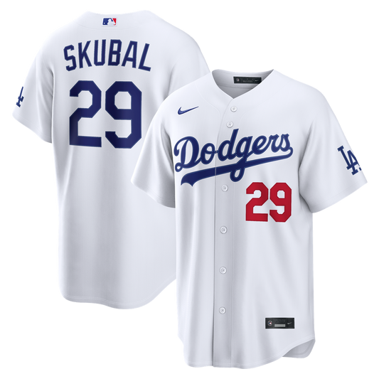 Los Angeles Dodgers Tarik Skubal White Home Stadium Baseball Jersey
