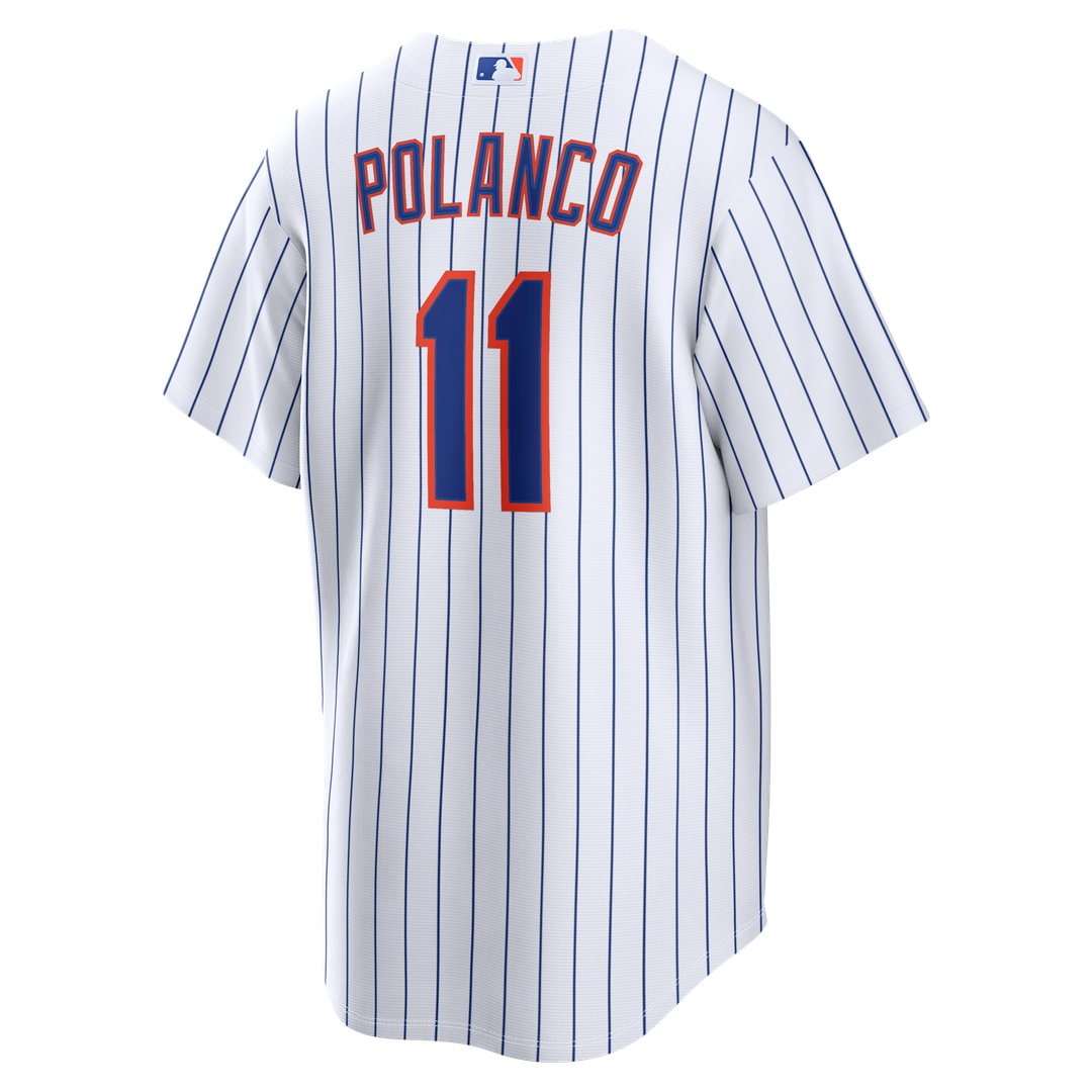 New York Mets Jorge Polanco White Home Replica Baseball Jersey | MLB Baseball Jersey