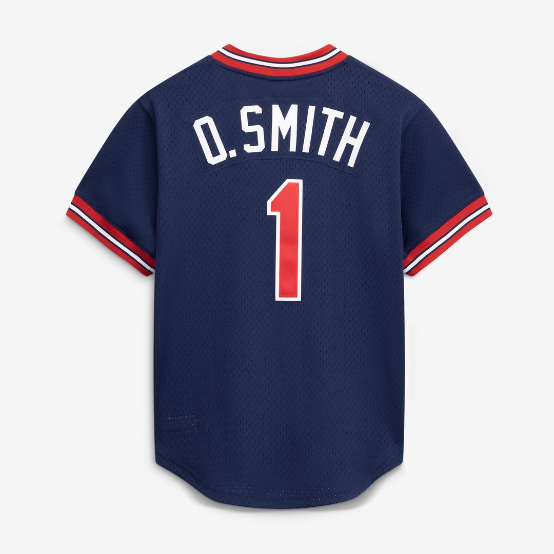 St. Louis Cardinals Ozzie Smith Navy Authentic Batting Practice Baseball Jersey | MLB Baseball Jersey