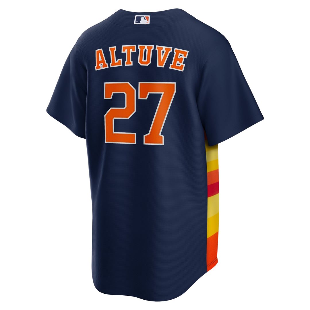 Houston Astros Jose Altuve Navy Alternate 2 Replica Baseball Jersey | MLB Baseball Jersey