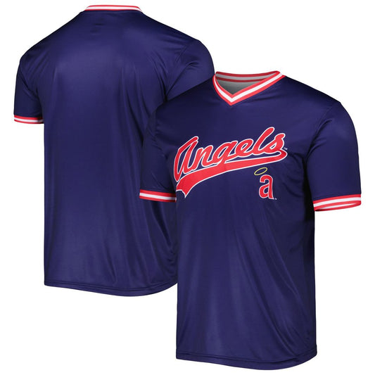 California Angels Stitches Navy Cooperstown Collection Team Baseball Jersey