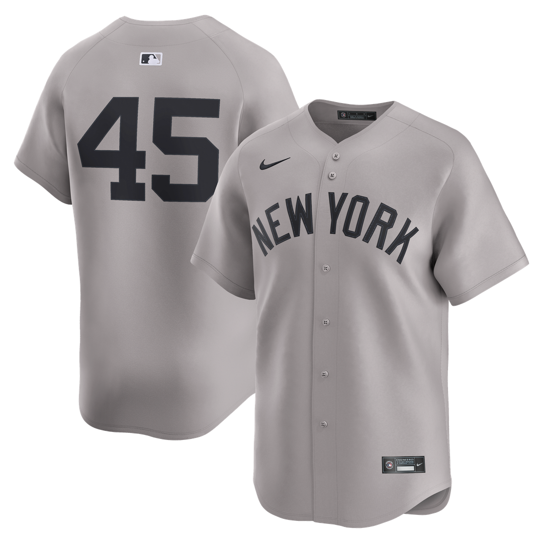 New York Yankees Gerrit Cole Gray Road Limited Baseball Jersey