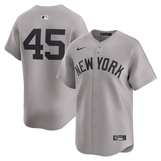 New York Yankees Gerrit Cole Gray Road Limited Baseball Jersey