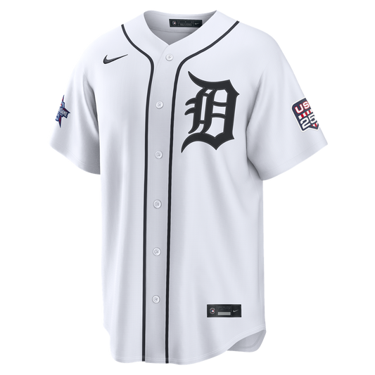 2026 All-Star Edition Stars & Stripes Men's Detroit Tigers Riley Greene White Stadium Baseball Jersey | MLB Baseball Jersey