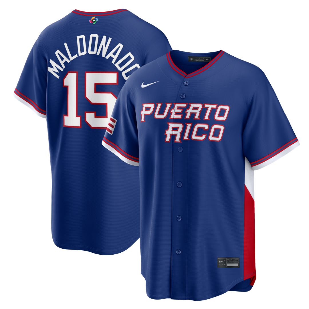 Puerto Rico Baseball Martín Maldonado Royal 2026 World Baseball Classic Road Stadium Baseball Jersey