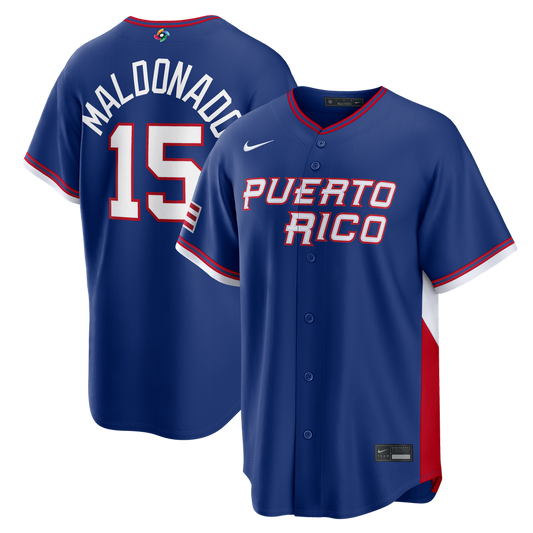 Puerto Rico Baseball Martín Maldonado Royal 2026 World Baseball Classic Road Stadium Baseball Jersey
