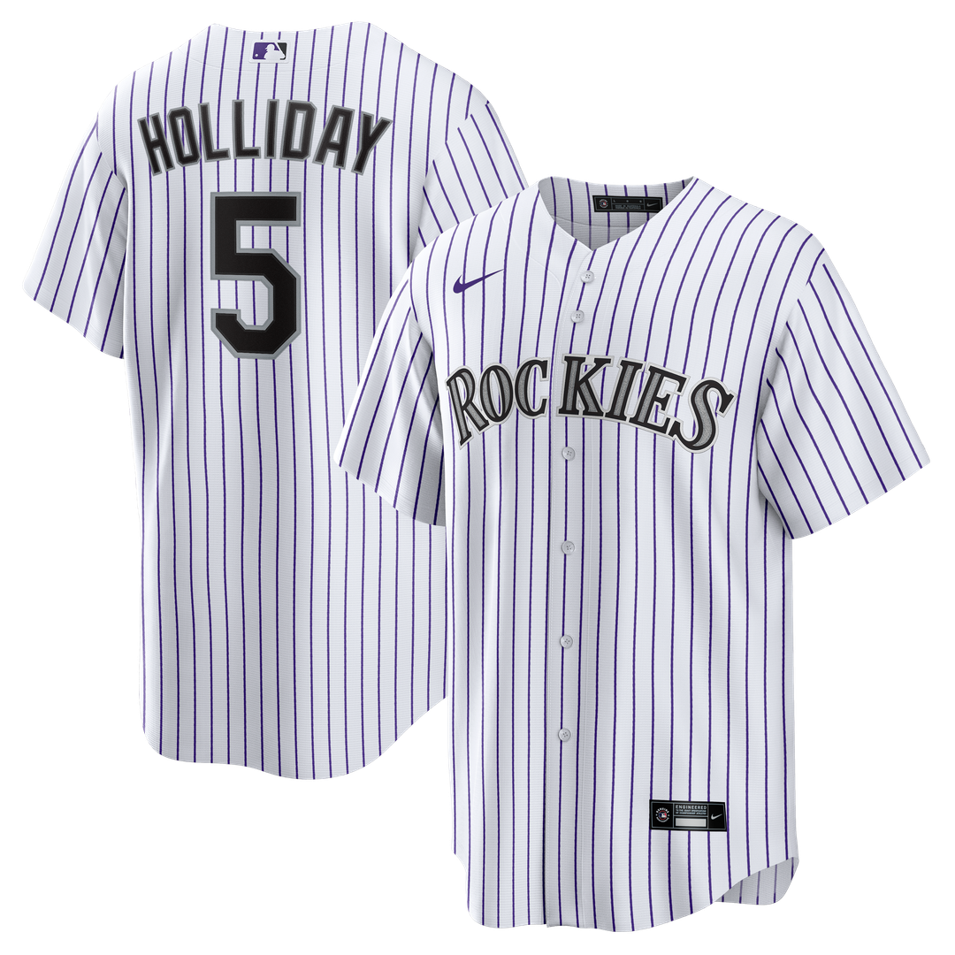 Colorado Rockies Matt Holliday White Home Retired Player Replica Baseball Jersey