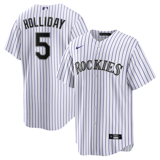 Colorado Rockies Matt Holliday White Home Retired Player Replica Baseball Jersey