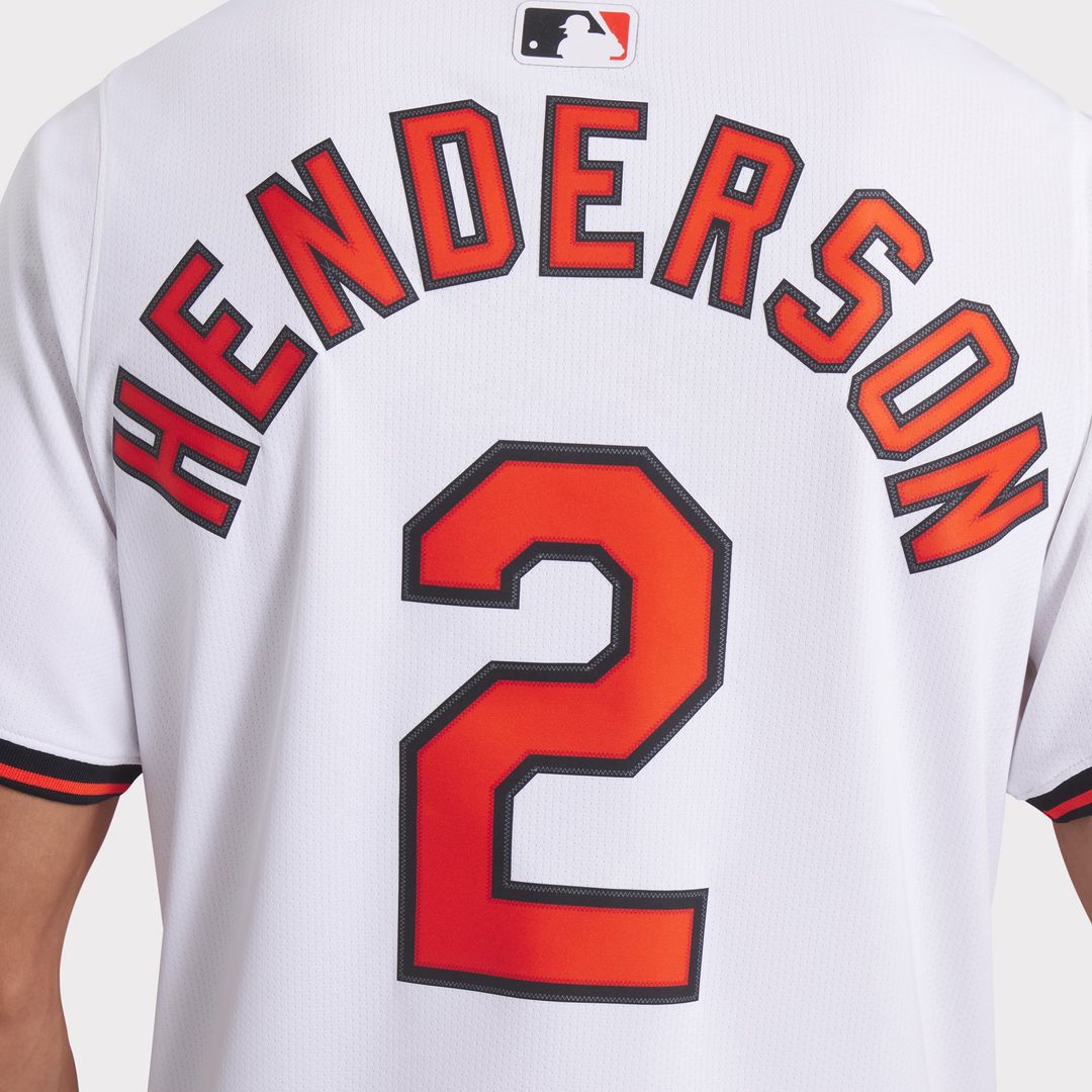 Baltimore Orioles Gunnar Henderson White Home Limited Baseball Jersey | MLB Baseball Jersey