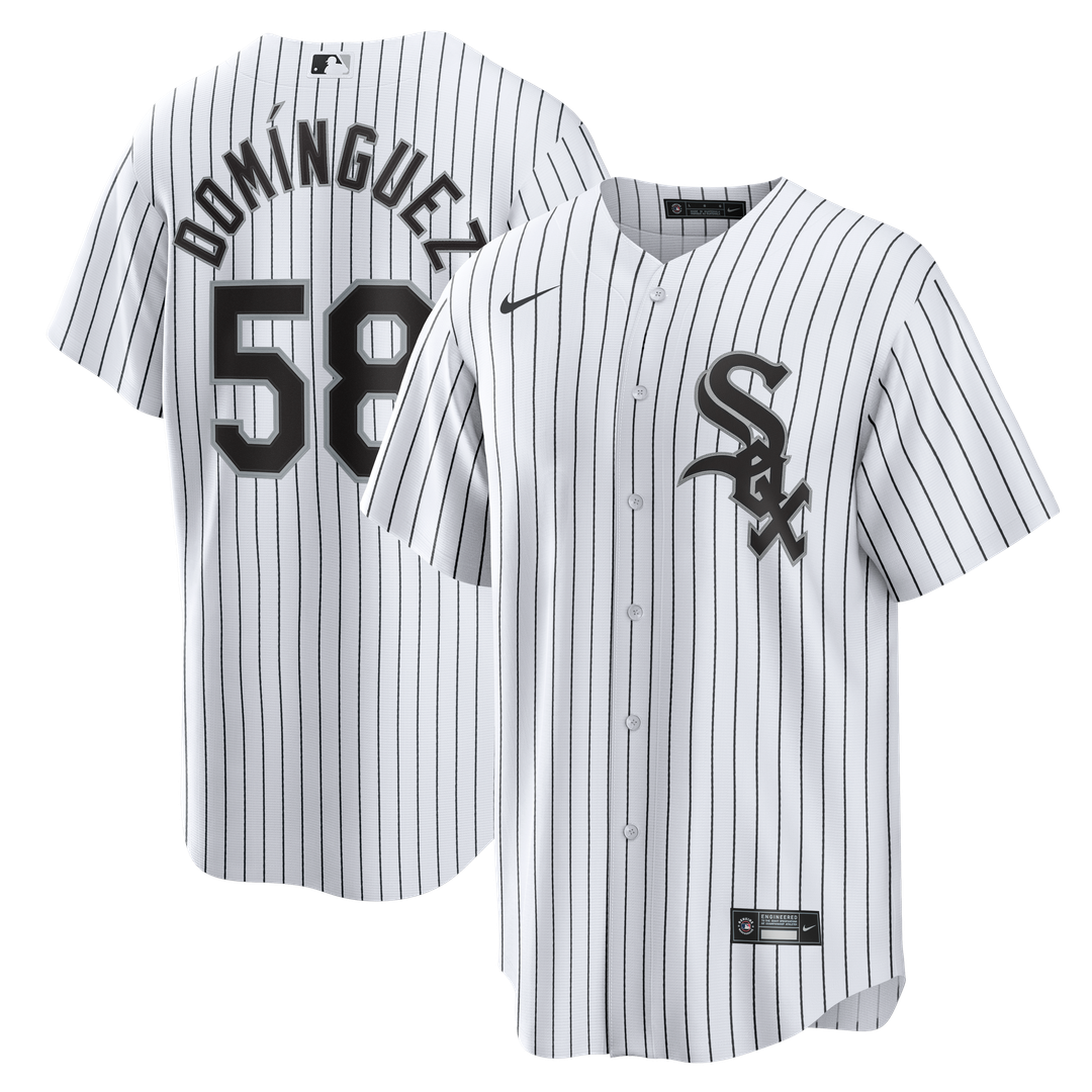 Chicago White Sox Seranthony Domínguez White Home Replica Baseball Jersey