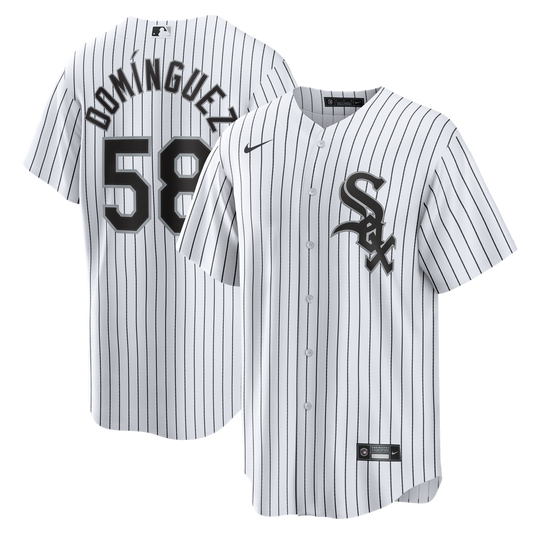 Chicago White Sox Seranthony Domínguez White Home Replica Baseball Jersey
