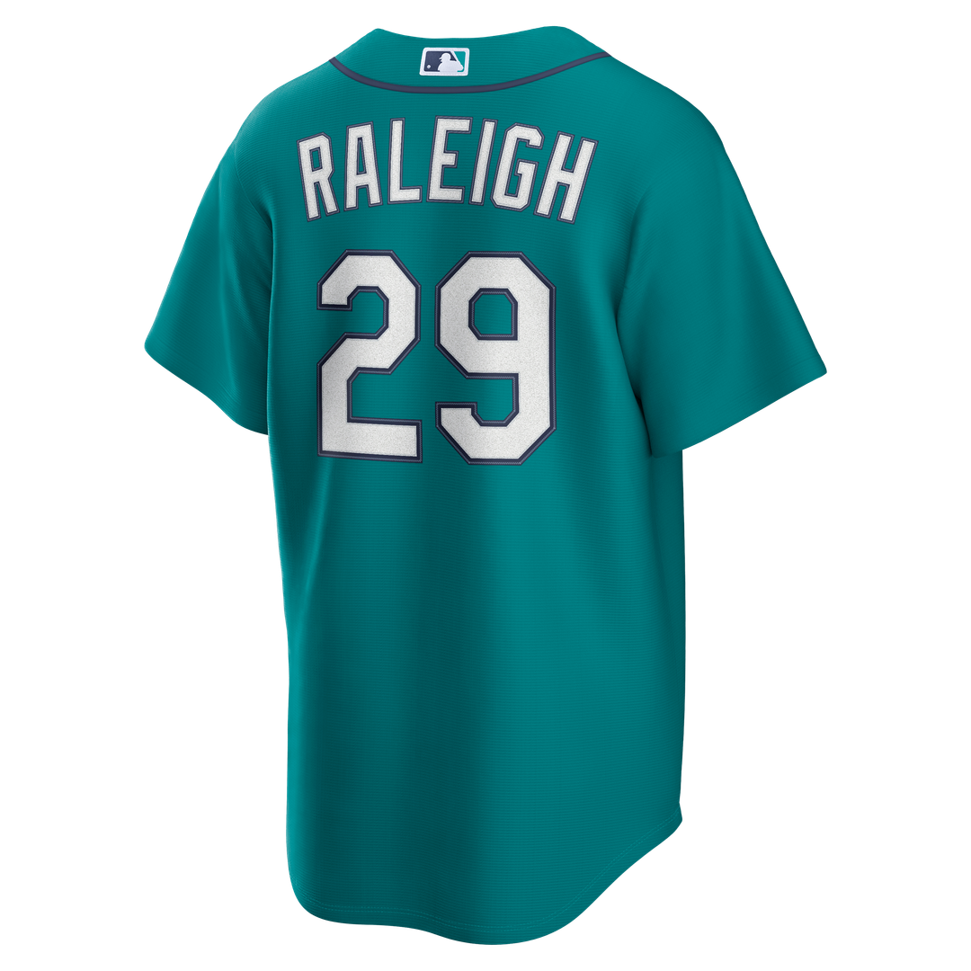 Seattle Mariners Cal Raleigh Teal Alternate Replica Baseball Jersey | MLB Baseball Jersey