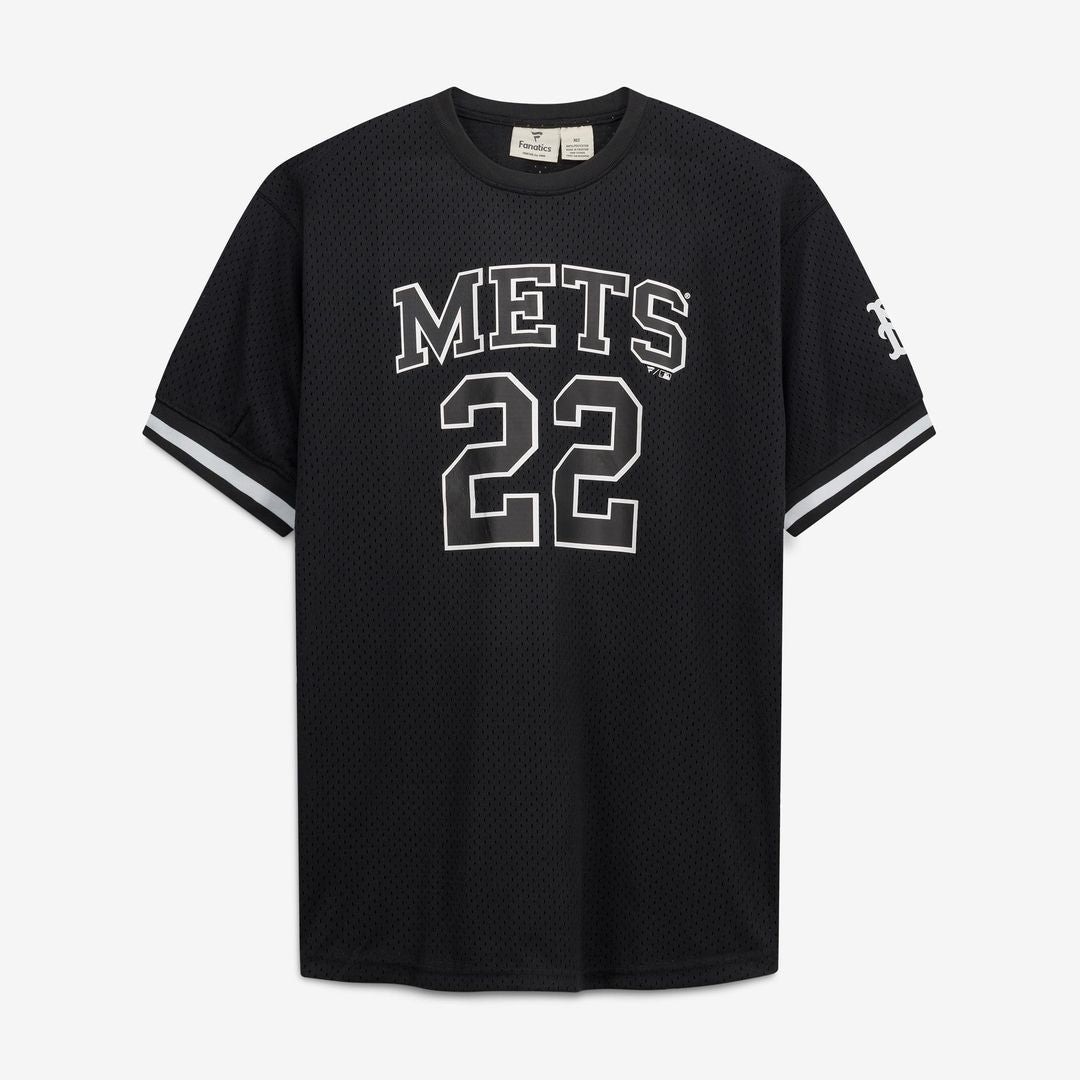 New York Mets Juan Soto Black/White Big & Tall Heavyweight Mesh Baseball Jersey | MLB Baseball Jersey