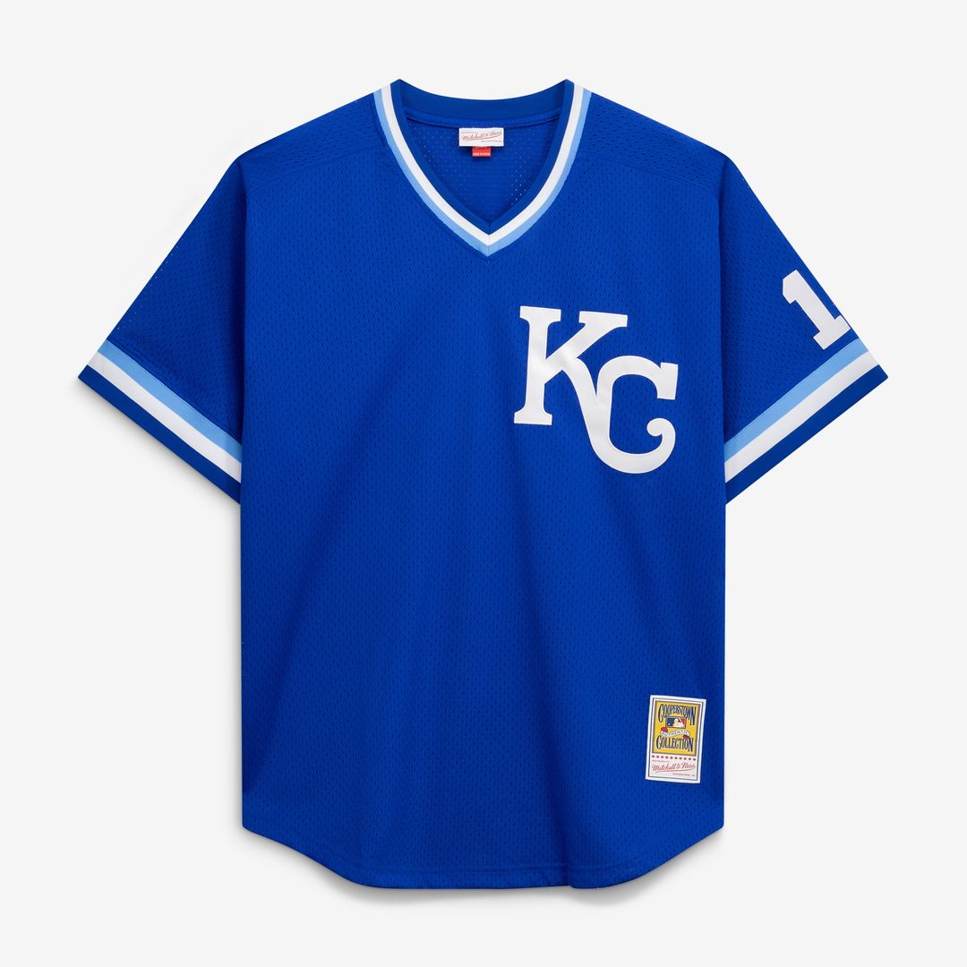 Kansas City Royals Bo Jackson Royal Cooperstown Collection Big & Tall Mesh Batting Practice Baseball Jersey | MLB Baseball Jersey