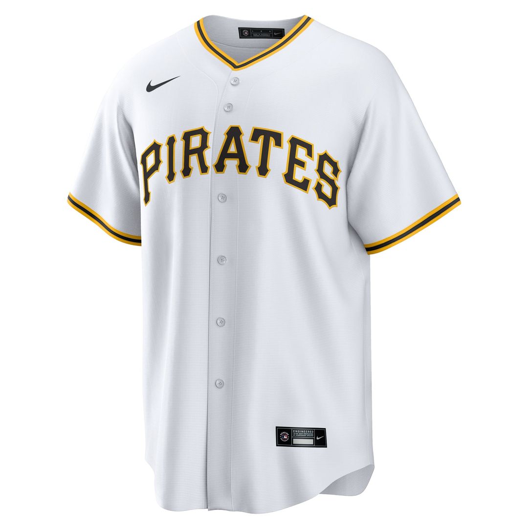 Pittsburgh Pirates White #1 Groom Home Replica Baseball Jersey | MLB Baseball Jersey