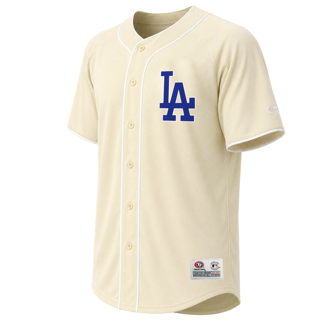 Los Angeles Dodgers Stitches Cream Fashion Baseball Jersey | MLB Baseball Jersey