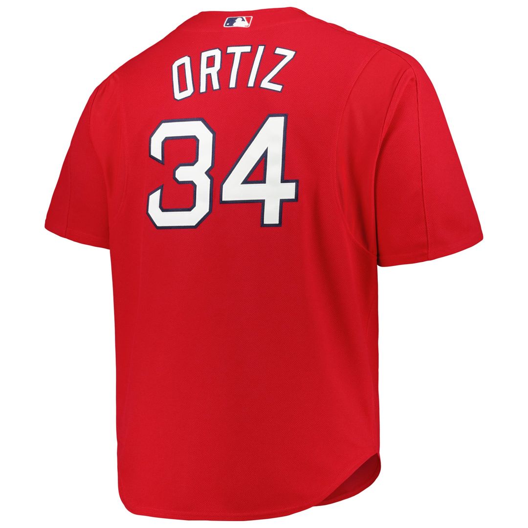 Boston Red Sox David Ortiz Kelly Green Big & Tall Cooperstown Collection Mesh Batting Practice Baseball Jersey | MLB Baseball Jersey
