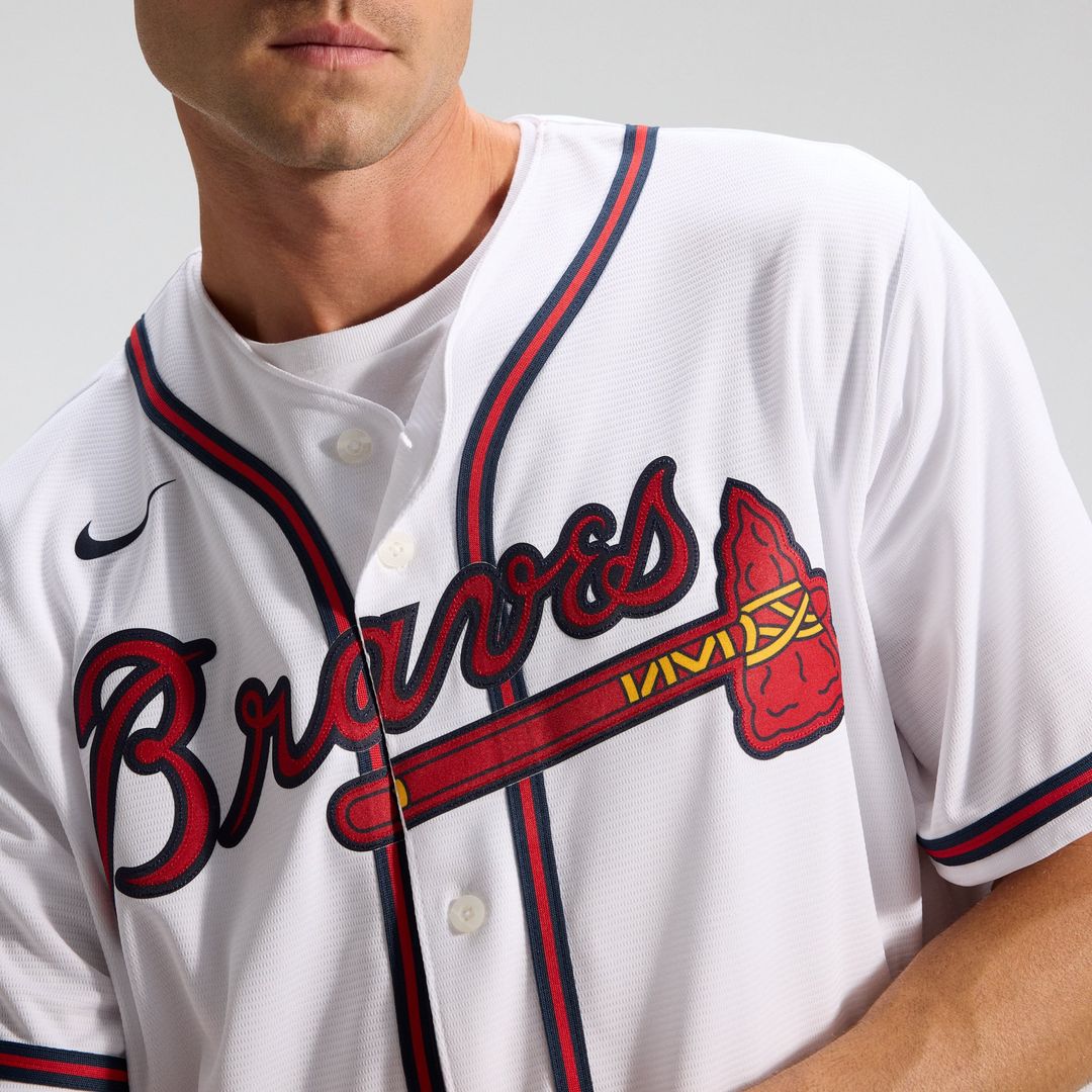Atlanta Braves White Home Replica Team Baseball Jersey | MLB Baseball Jersey