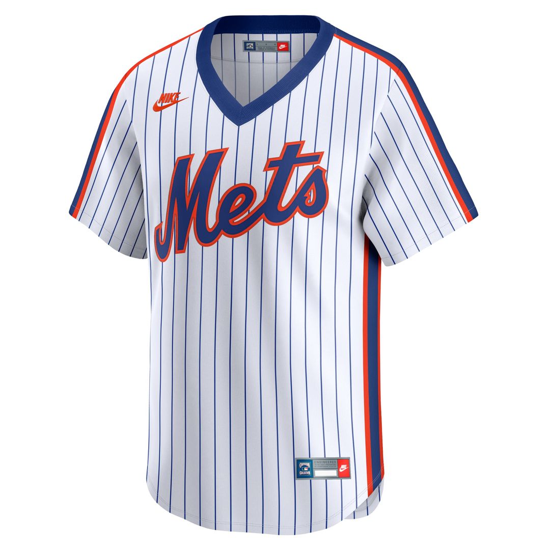 New York Mets White Cooperstown Collection Limited Baseball Jersey | MLB Baseball Jersey