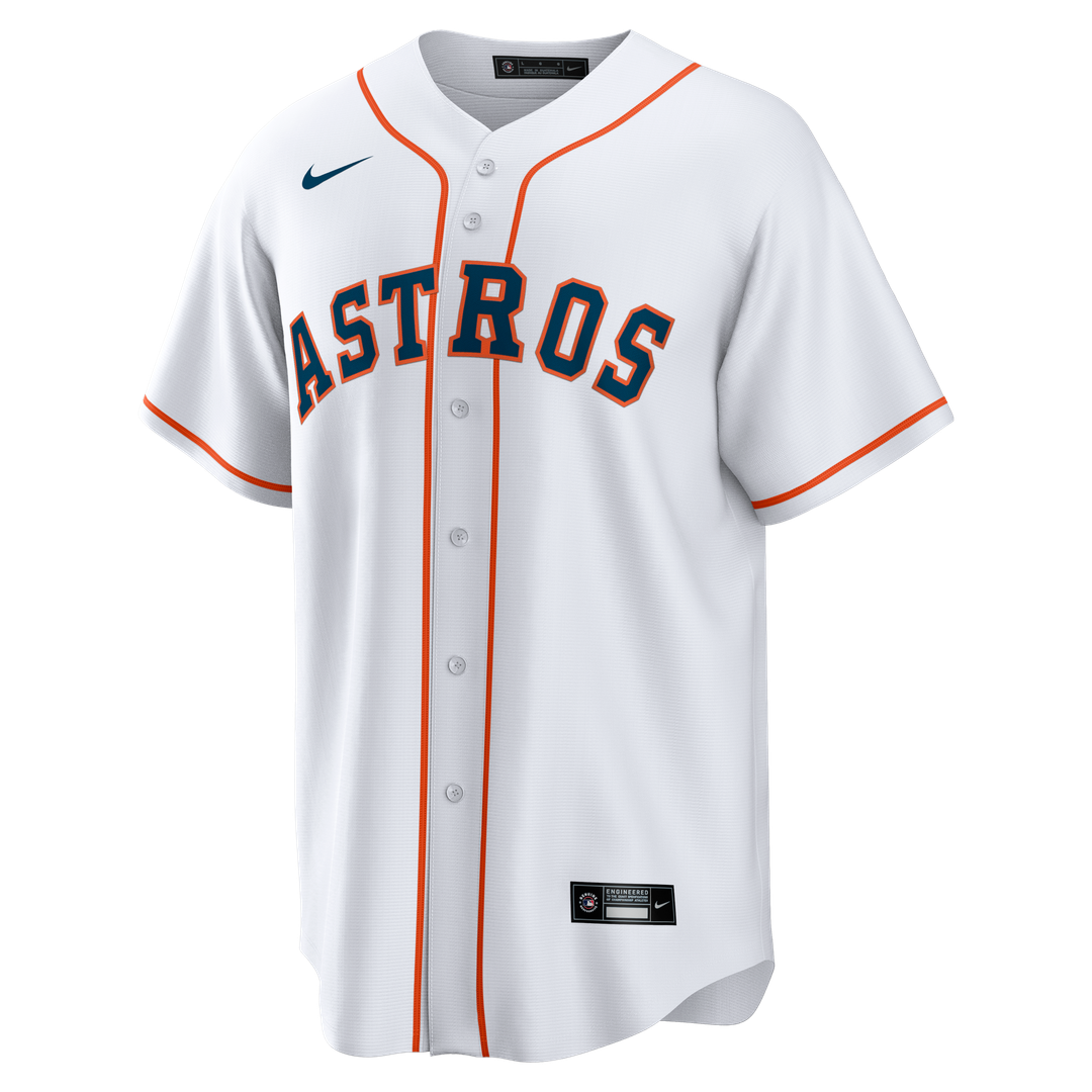 Houston Astros White Home Big & Tall Replica Baseball Jersey | MLB Baseball Jersey