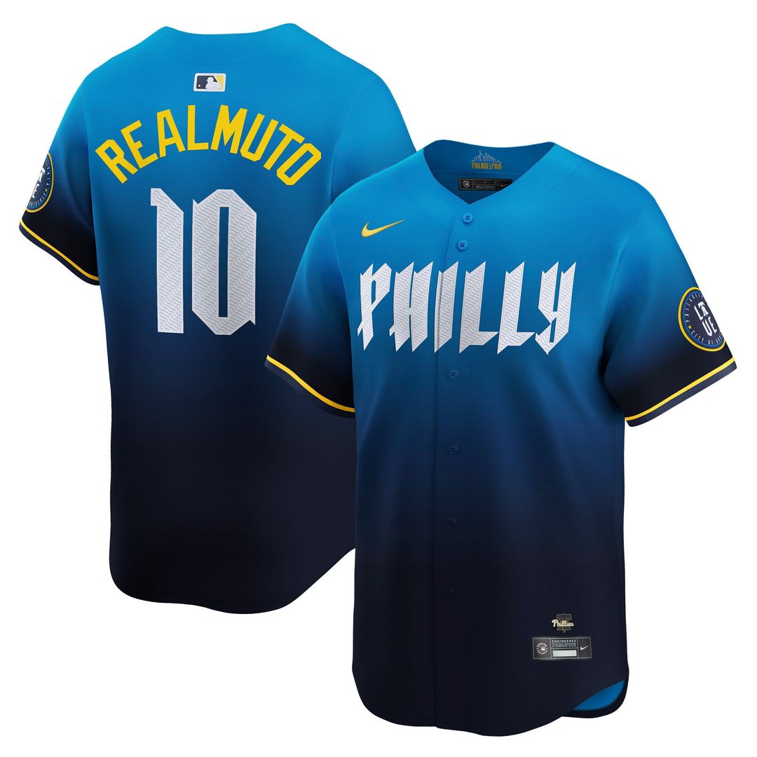 Philadelphia Phillies J.T. Realmuto Navy City Connect Limited Baseball Jersey