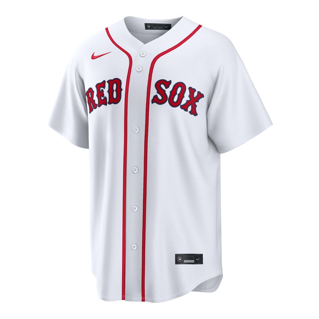 Boston Red Sox Jovani Moran White Home Replica Baseball Jersey | MLB Baseball Jersey