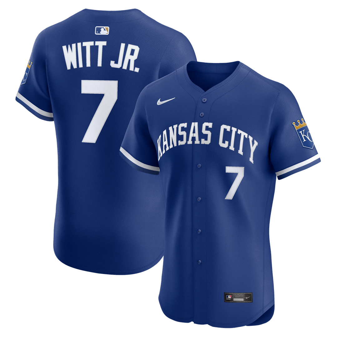 Kansas City Royals Bobby Witt Jr. Royal Alternate 2 Elite Baseball Jersey