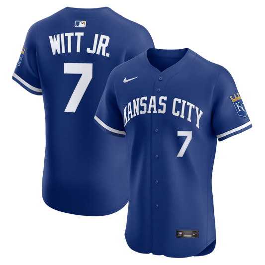 Kansas City Royals Bobby Witt Jr. Royal Alternate 2 Elite Baseball Jersey