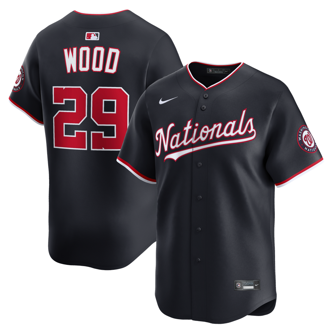 Washington Nationals James Wood Navy Alternate Limited Baseball Jersey