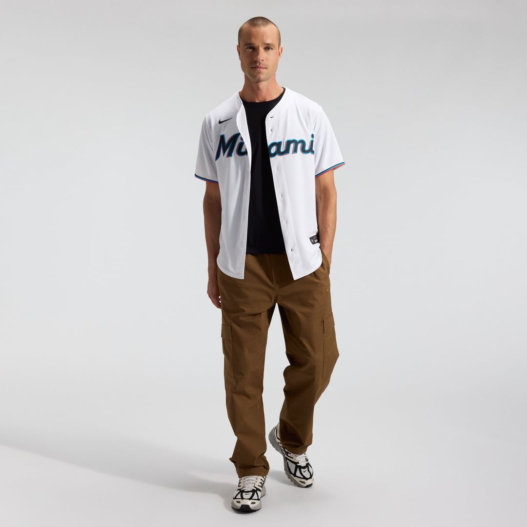Miami Marlins White Home Replica Team Baseball Jersey | MLB Baseball Jersey
