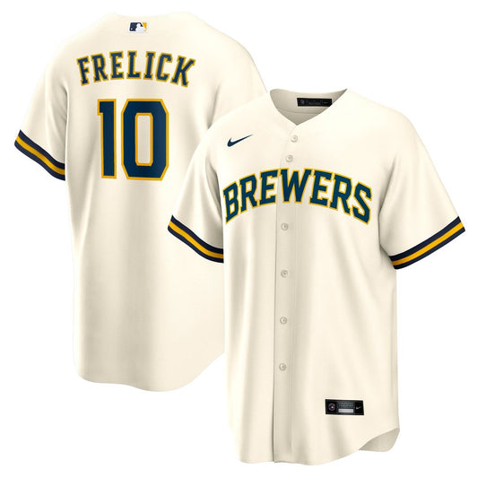 Milwaukee Brewers Sal Frelick Cream Home Replica Baseball Jersey