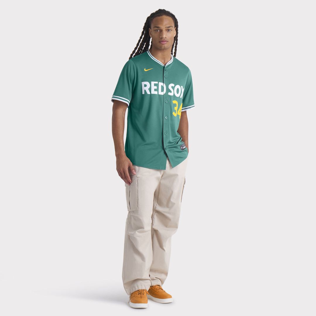 Boston Red Sox David Ortiz Green 2025 City Connect Limited Retired Baseball Jersey | MLB Baseball Jersey