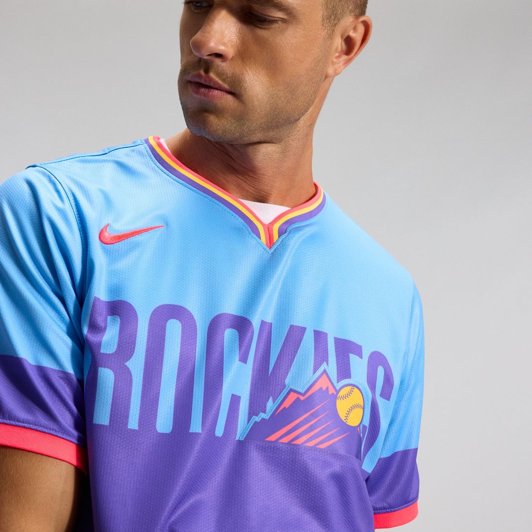 Colorado Rockies Purple/Light Blue 2025 City Connect Limited Baseball Jersey | MLB Baseball Jersey