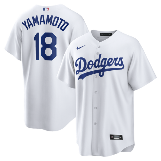 Los Angeles Dodgers Yoshinobu Yamamoto White Home Replica Baseball Jersey