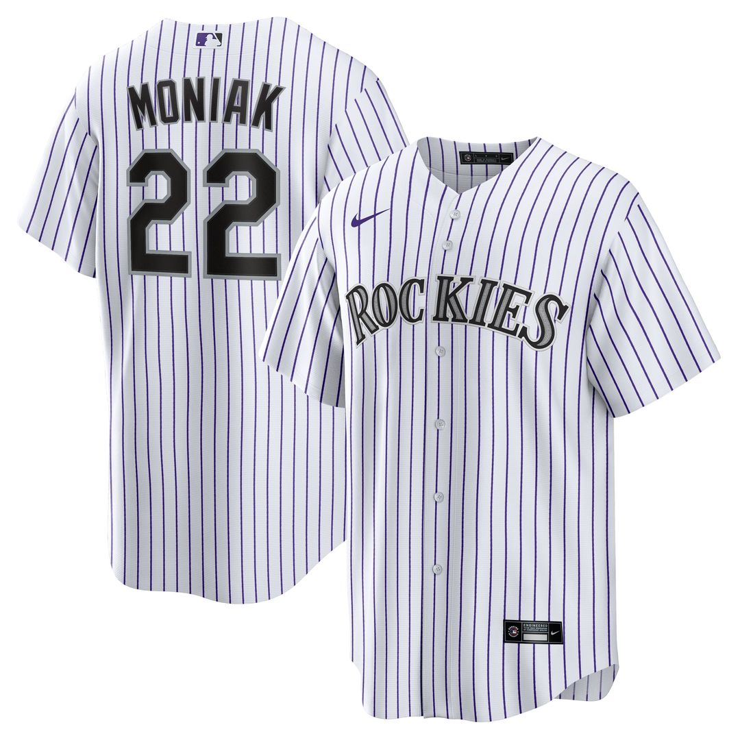 Colorado Rockies Mickey Moniak White Home Replica Baseball Jersey